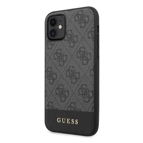 Guess 4G Stripe Collection case for iPhone 11 6.1’’ / Xr - gray - Cell phone cases and covers<<<HurtelXML