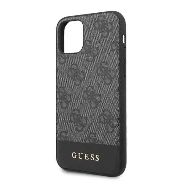 Guess 4G Stripe Collection case for iPhone 11 6.1’’ / Xr - gray - Cell phone cases and covers<<<HurtelXML