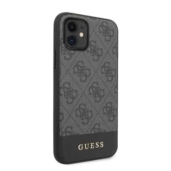 Guess 4G Stripe Collection case for iPhone 11 6.1’’ / Xr - gray - Cell phone cases and covers<<<HurtelXML