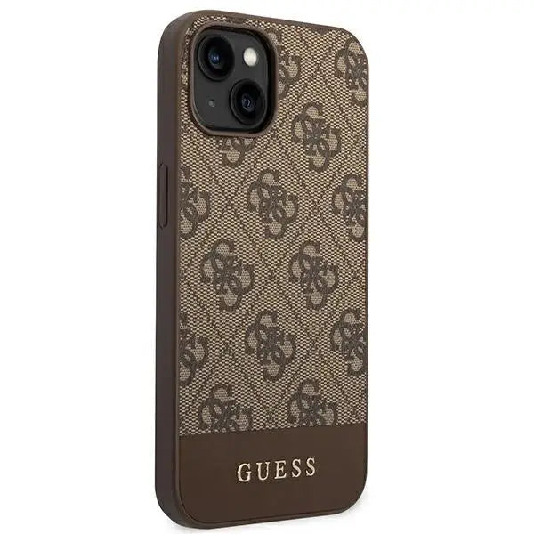 Guess 4G Stripe Collection Case for iPhone 14 Plus / 15 Plus 6.7’’ - Brown - Cell phone cases and covers<<<HurtelXML