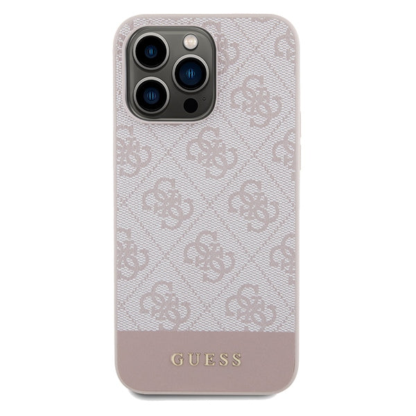 Guess 4G Stripe Collection case for iPhone 14 Pro - pink - Cell phone cases and covers<<<HurtelXML