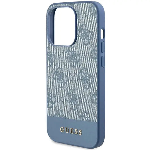 Guess 4G Stripe Collection case for iPhone 15 Pro Max - blue - Cell phone cases and covers<<<HurtelXML