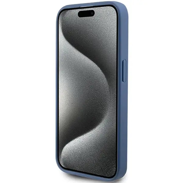 Guess 4G Stripe Collection case for iPhone 15 Pro Max - blue - Cell phone cases and covers<<<HurtelXML