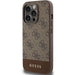 Guess 4G Stripe Collection case for iPhone 15 Pro Max - brown - Cell phone cases and covers<<<HurtelXML