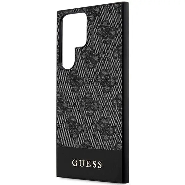Guess 4G Stripe Collection case for Samsung Galaxy S24 Ultra - black - Cell phone cases and covers<<<HurtelXML