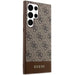 Guess 4G Stripe Collection case for Samsung Galaxy S24 Ultra - brown - Cell phone cases and covers<<<HurtelXML