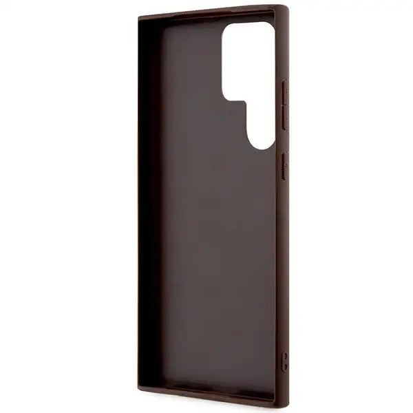 Guess 4G Stripe Collection case for Samsung Galaxy S24 Ultra - brown - Cell phone cases and covers<<<HurtelXML