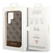 Guess 4G Stripe Collection case for Samsung Galaxy S24 Ultra - brown - Cell phone cases and covers<<<HurtelXML