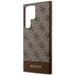 Guess 4G Stripe Collection case for Samsung Galaxy S24 Ultra - brown - Cell phone cases and covers<<<HurtelXML