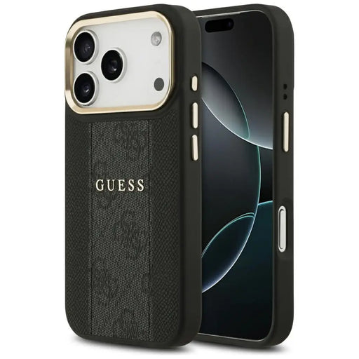 Guess 4G Stripe MagSafe case for iPhone 17 Pro - black - Cell phone cases and covers<<<HurtelXML