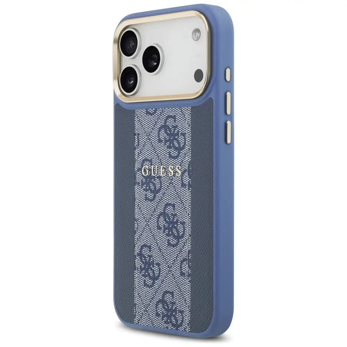 Guess 4G Stripe MagSafe Case for iPhone 17 Pro Max - Blue - Cell phone cases and covers<<<HurtelXML