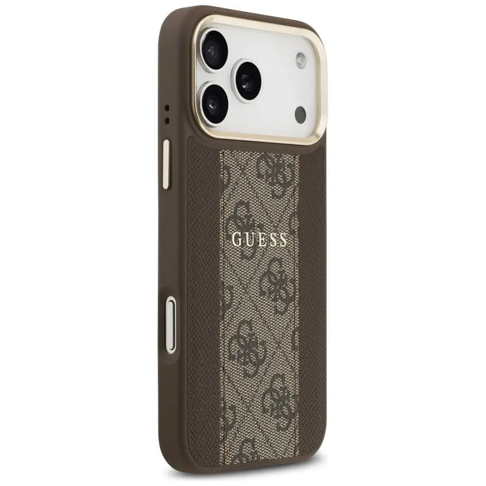 Guess 4G Stripe MagSafe case for iPhone 17 Pro Max - brown - Cell phone cases and covers<<<HurtelXML
