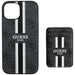 Guess 4G Stripes case with Magsafe wallet for iPhone 15 black - Cell phone cases and covers<<<HurtelXML