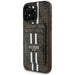 Guess 4G Stripes case with Magsafe wallet for iPhone 16 Pro Max brown - Cell phone cases and covers<<<HurtelXML
