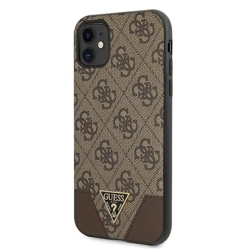Guess 4G Triangle Collection case for iPhone 11 6.1’’ / Xr 6.1’’ - brown - Cell phone cases and covers<<<HurtelXML
