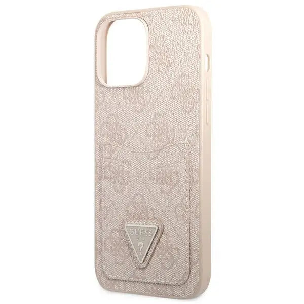 Guess 4G Triangle Logo Cardslot Case for iPhone 13 Pro / 13 - Pink - Cell phone cases and covers<<<HurtelXML