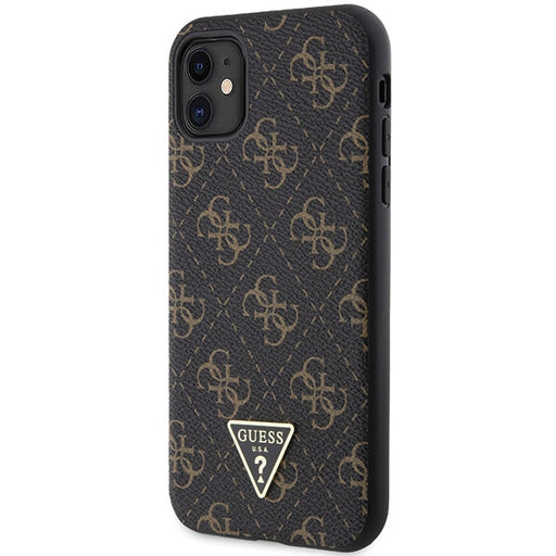 Guess 4G Triangle Metal Logo case for iPhone 11 / XR - black - Cell phone cases and covers<<<HurtelXML