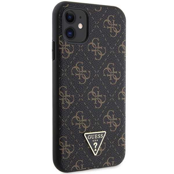 Guess 4G Triangle Metal Logo case for iPhone 11 / XR - black - Cell phone cases and covers<<<HurtelXML