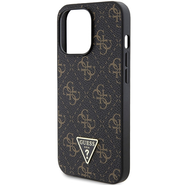 Guess 4G Triangle Metal Logo case for iPhone 14 Pro Max - black - Cell phone cases and covers<<<HurtelXML