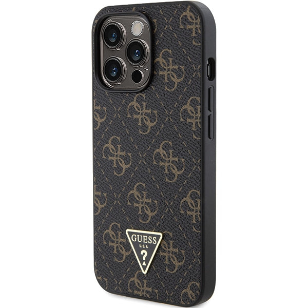 Guess 4G Triangle Metal Logo case for iPhone 14 Pro Max - black - Cell phone cases and covers<<<HurtelXML