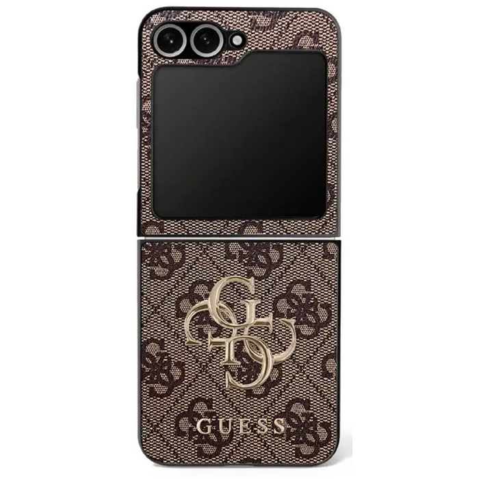 Guess Big 4G Logo Classic Logo Case for Samsung Galaxy Z Flip 7 - Brown - Cell phone cases and covers<<<HurtelXML