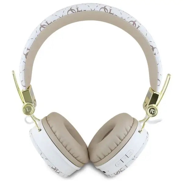 Guess Bluetooth ENC GUBH70E4PTMH on-ear headphones white 4G Triangle Round Shape - Headphones and speakers<<<HurtelXML