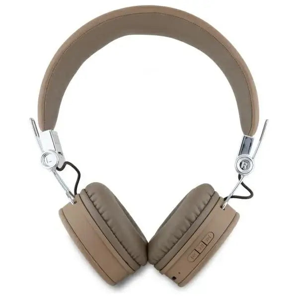 Guess Bluetooth ENC GUBH70PGTSPSW Brown Grained Classic Round Shape Headphones - Headphones and speakers<<<HurtelXML