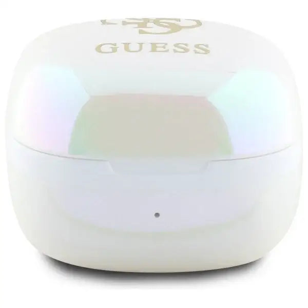 Guess Bluetooth headphones GUTWSJ144ESH TWS + docking station white/white Iridescent 4G Printed Logo - Headphones