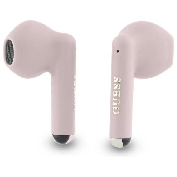 Guess Bluetooth headphones GUTWSJ14ESGP TWS + docking station pink/pink Printed Classic Logo - Headphones