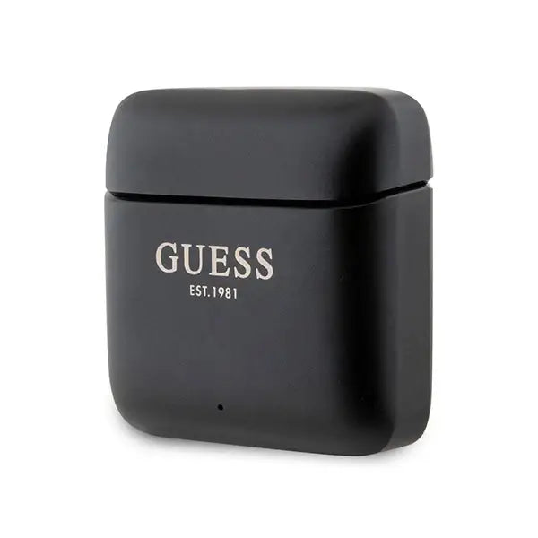 Guess Bluetooth headphones GUTWSSU20ALEGK TWS + docking station black/black Printed Logo - Headphones