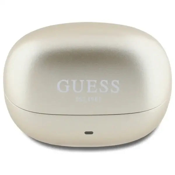 Guess Bluetooth headphones GUTWST88MCTGD TWS + docking station gold/gold Capsule Printed Logo - Headphones