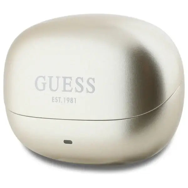 Guess Bluetooth headphones GUTWST88MCTGD TWS + docking station gold/gold Capsule Printed Logo - Headphones