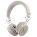 Guess Bluetooth on-ear headphones ENC GUBH70PGTSPSE beige/beige Grained Classic Round Shape - Headphones