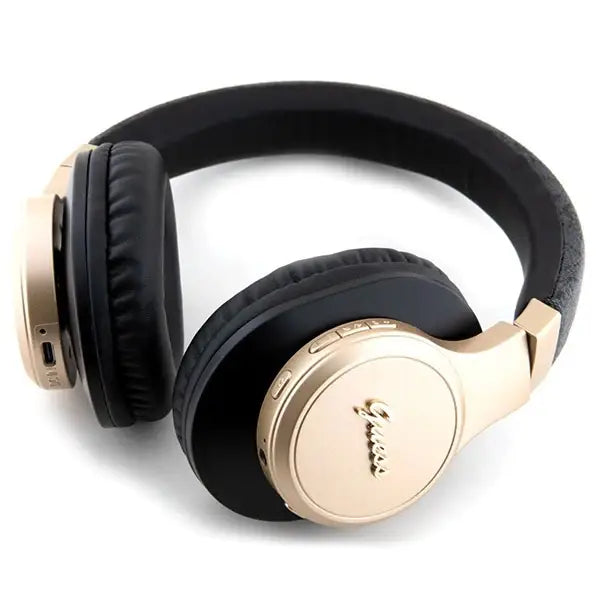 Guess Bluetooth on-ear headphones GUBH604GEMK black/black 4G Script - Headphones and speakers<<<HurtelXML