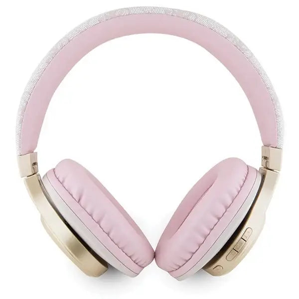 Guess Bluetooth on-ear headphones GUBH604GEMP pink/pink 4G Script - Headphones and speakers<<<HurtelXML