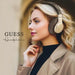 Guess Bluetooth on-ear headphones GUBH604GEMW brown/brown 4G Script - Headphones and speakers<<<HurtelXML