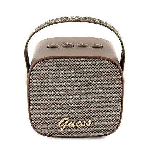 Guess Bluetooth speaker GUWSB2P4SMW Speaker mini brown/bown 4G Leather Script Logo with Strap - Headphones
