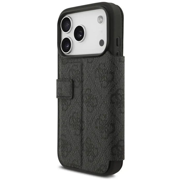 Guess Book 4G Metal Logo Case for iPhone 17 Pro - Black - Cell phone cases and covers<<<HurtelXML