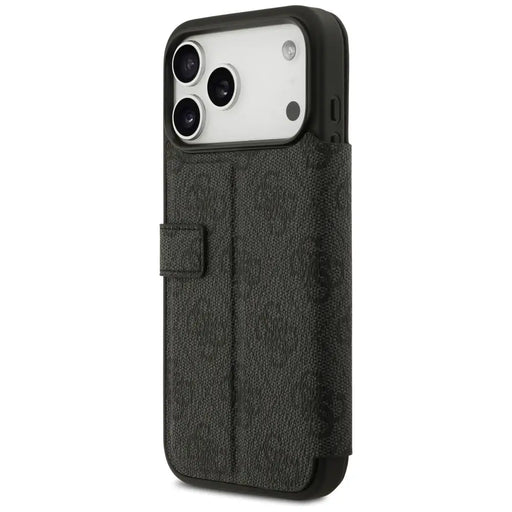 Guess Book 4G Metal Logo Case for iPhone 17 Pro Max - Black - Cell phone cases and covers<<<HurtelXML