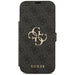 Guess Book 4G Metal Logo Case for iPhone 17 Pro Max - Black - Cell phone cases and covers<<<HurtelXML