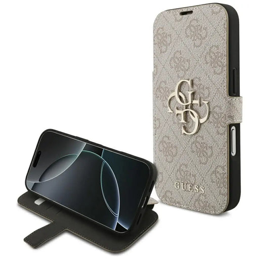 Guess Book 4G Metal Logo Case for iPhone 17 Pro - Pink - Cell phone cases and covers<<<HurtelXML