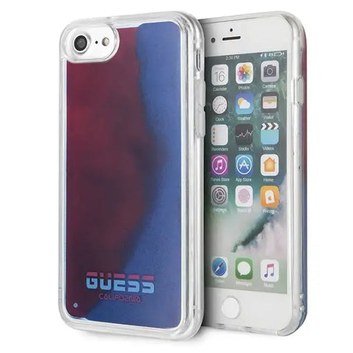 Guess California Glow in the dark case for iPhone 7 / 8 / SE 2020 - red - Cell phone cases and covers<<<HurtelXML