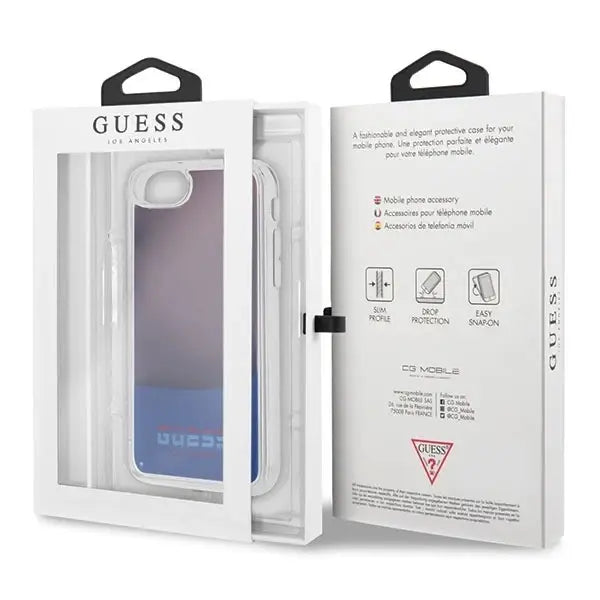 Guess California Glow in the dark case for iPhone 7 / 8 / SE 2020 - red - Cell phone cases and covers<<<HurtelXML