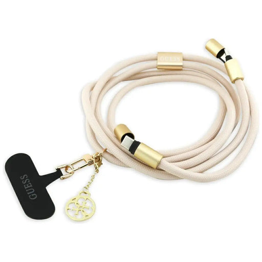 Guess CBDY 4G Charm USB-C / USB-C Cable 150cm - Beige - Cables and tapes<<<HurtelXML