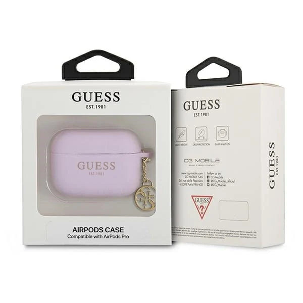 Guess Charm 4G Collection Case for AirPods Pro - Purple - Cell phone cases and covers<<<HurtelXML