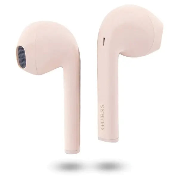Guess Classic EST Logo TWS Bluetooth headphones + docking station - pink - Headphones and speakers<<<HurtelXML