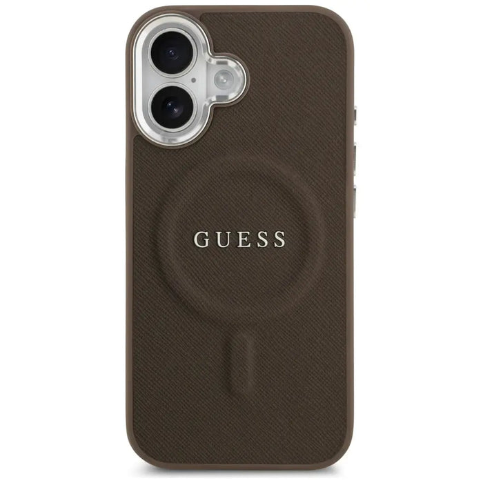 Guess Classic Logo MagSafe Case for iPhone 17 - Brown - Cell phone cases and covers<<<HurtelXML