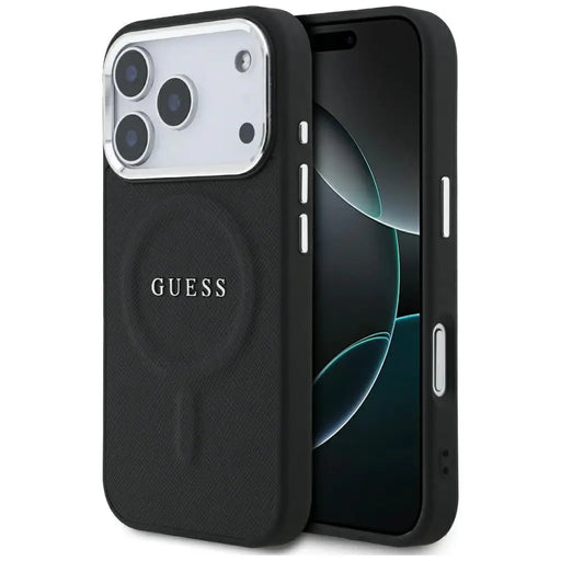 Guess Classic Logo MagSafe Case for iPhone 17 Pro - Black - Cell phone cases and covers<<<HurtelXML