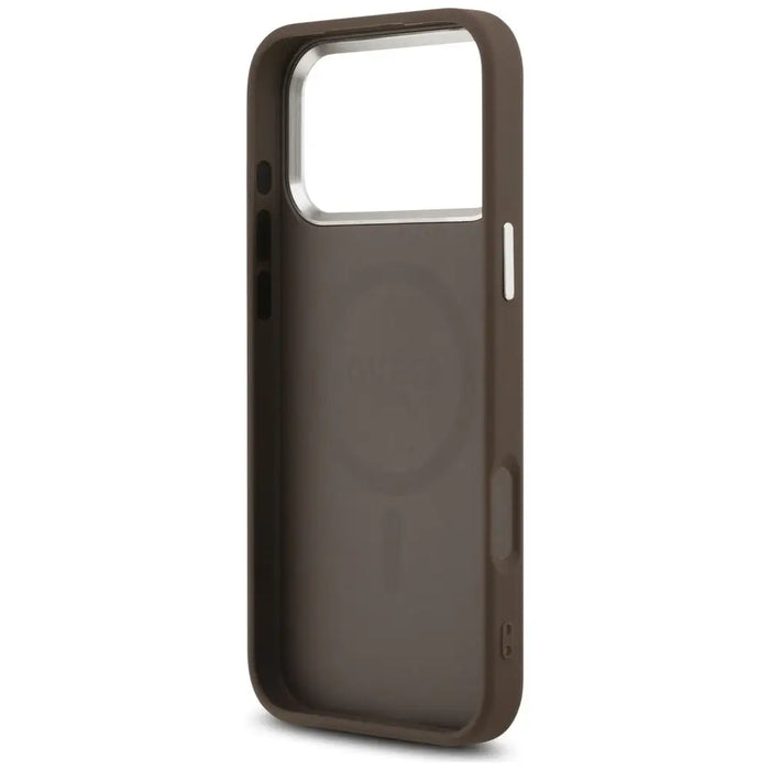 Guess Classic Logo MagSafe Case for iPhone 17 Pro - Brown - Cell phone cases and covers<<<HurtelXML