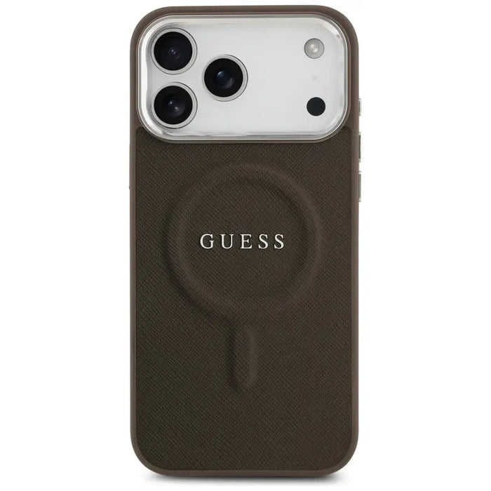 Guess Classic Logo MagSafe Case for iPhone 17 Pro - Brown - Cell phone cases and covers<<<HurtelXML